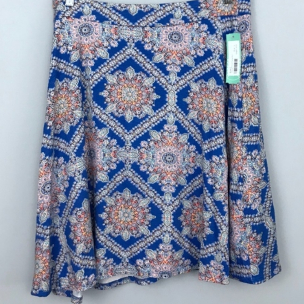 Renee C Jessica Printed Swing Skirt